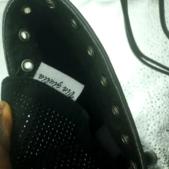 Via giulia women's lace-up black Bootie Sz 10 - Picture 11 of 11